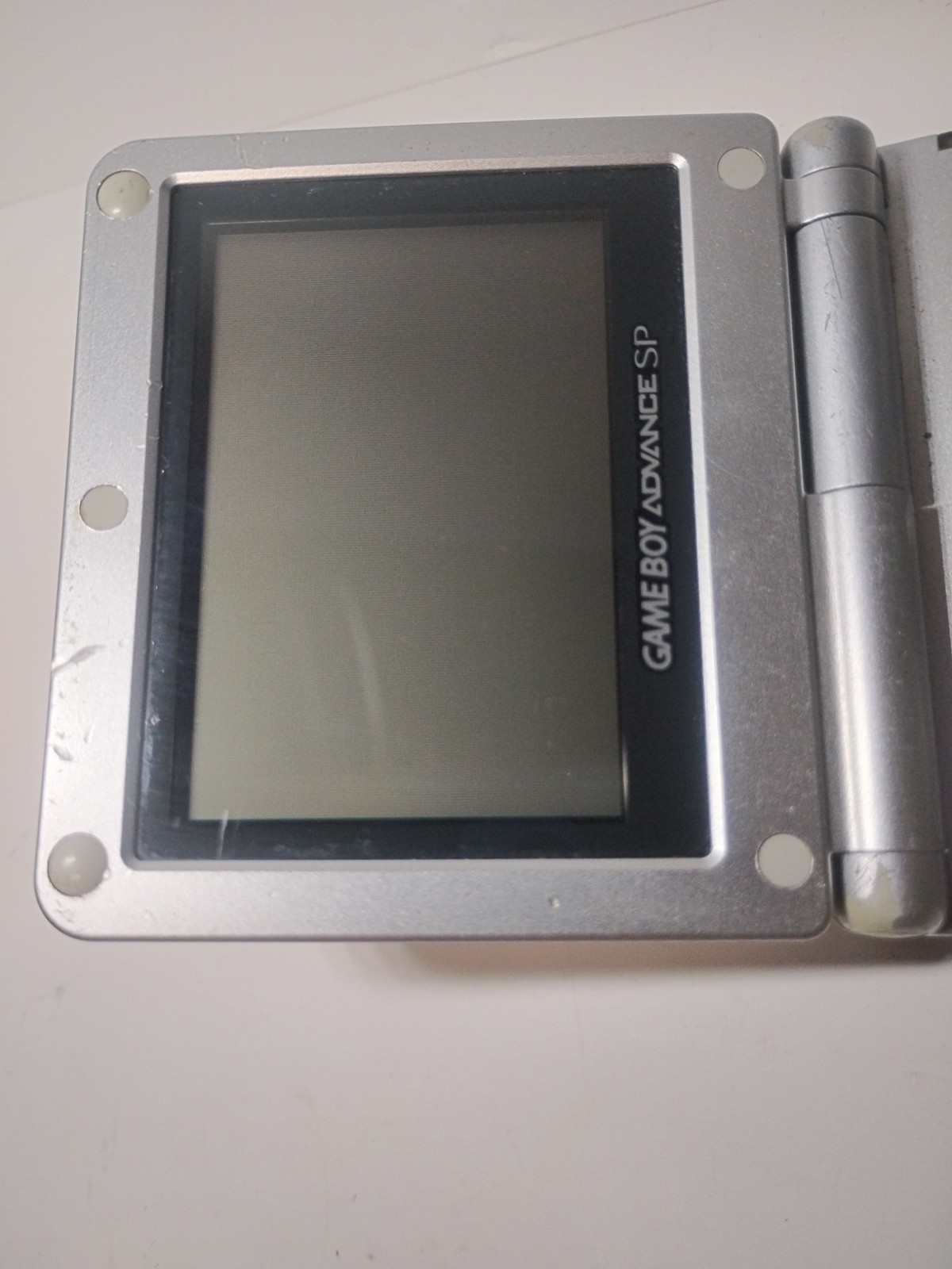 Nintendo Game Boy Advance SP Silver AGS-001 Console – Tested & Working W/Charger
