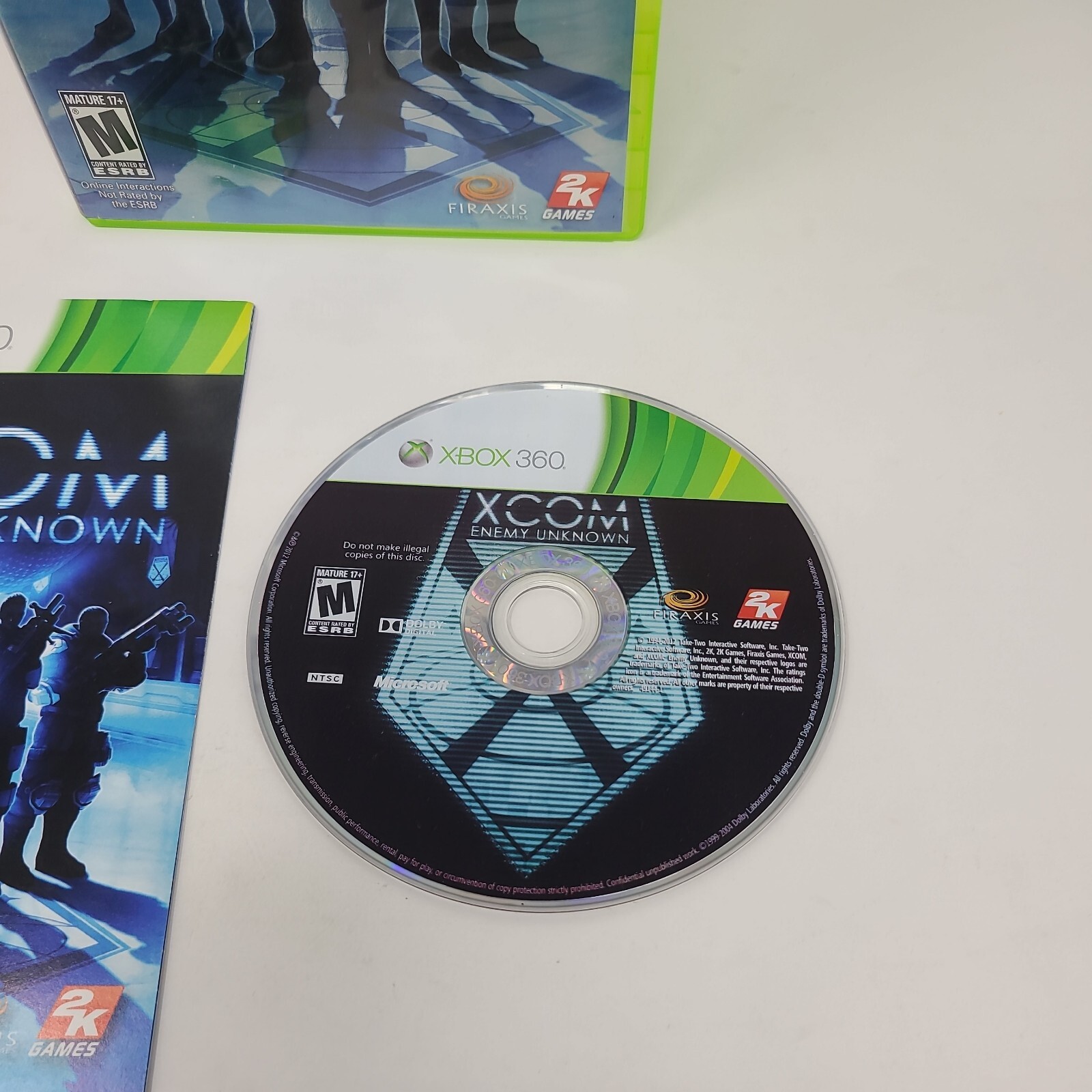 XCOM Enemy Unknown Xbox 360 Game Complete With Manual Tested Working