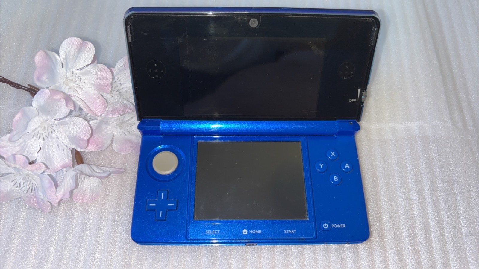 Nintendo 3DS Cobalt Blue Complete in Box CIB Japan Model w/Charger Dock AR Cards
