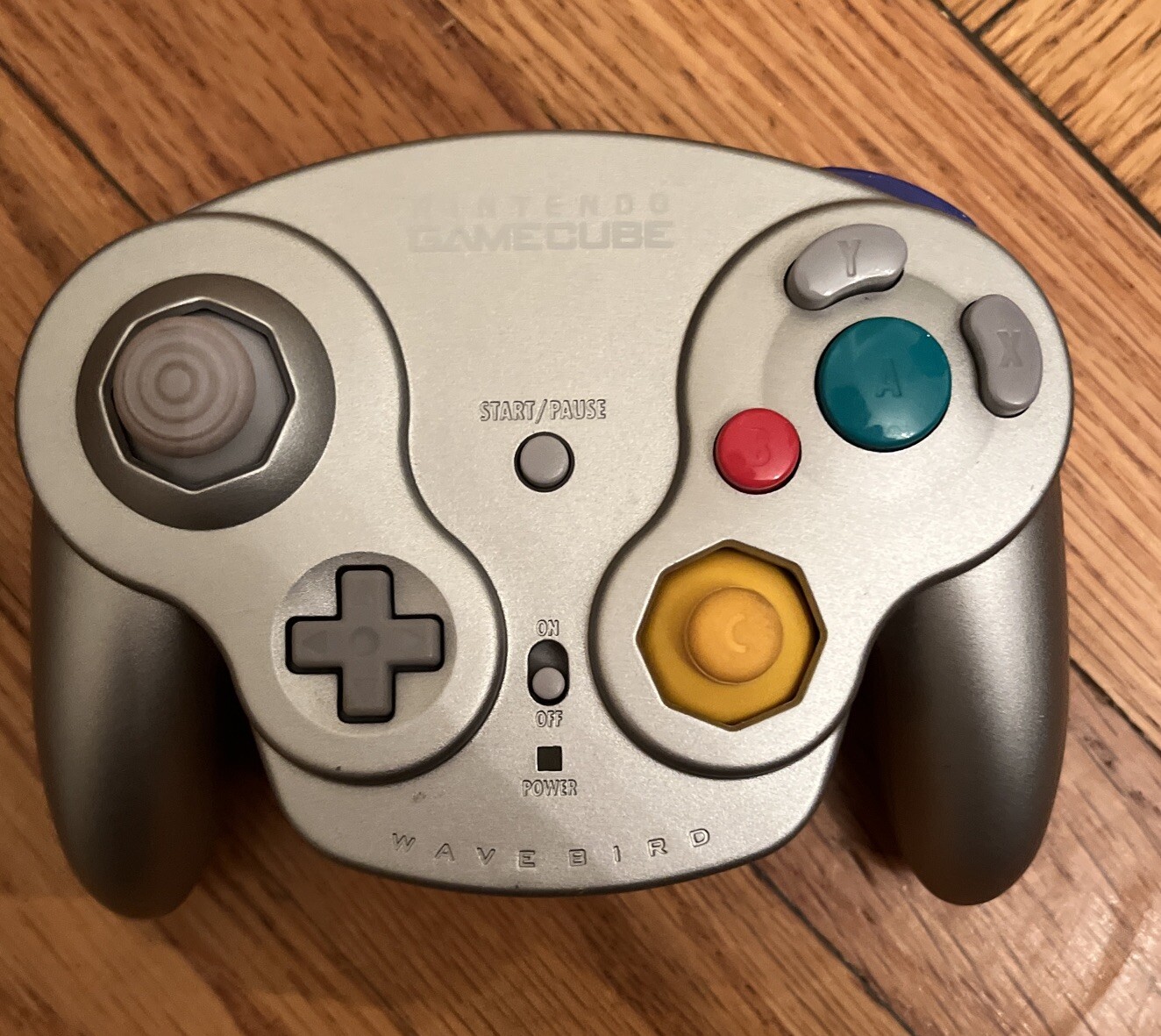 Nintendo Gamecube Wavebird Wireless Controller Platinum No Receiver/dongl