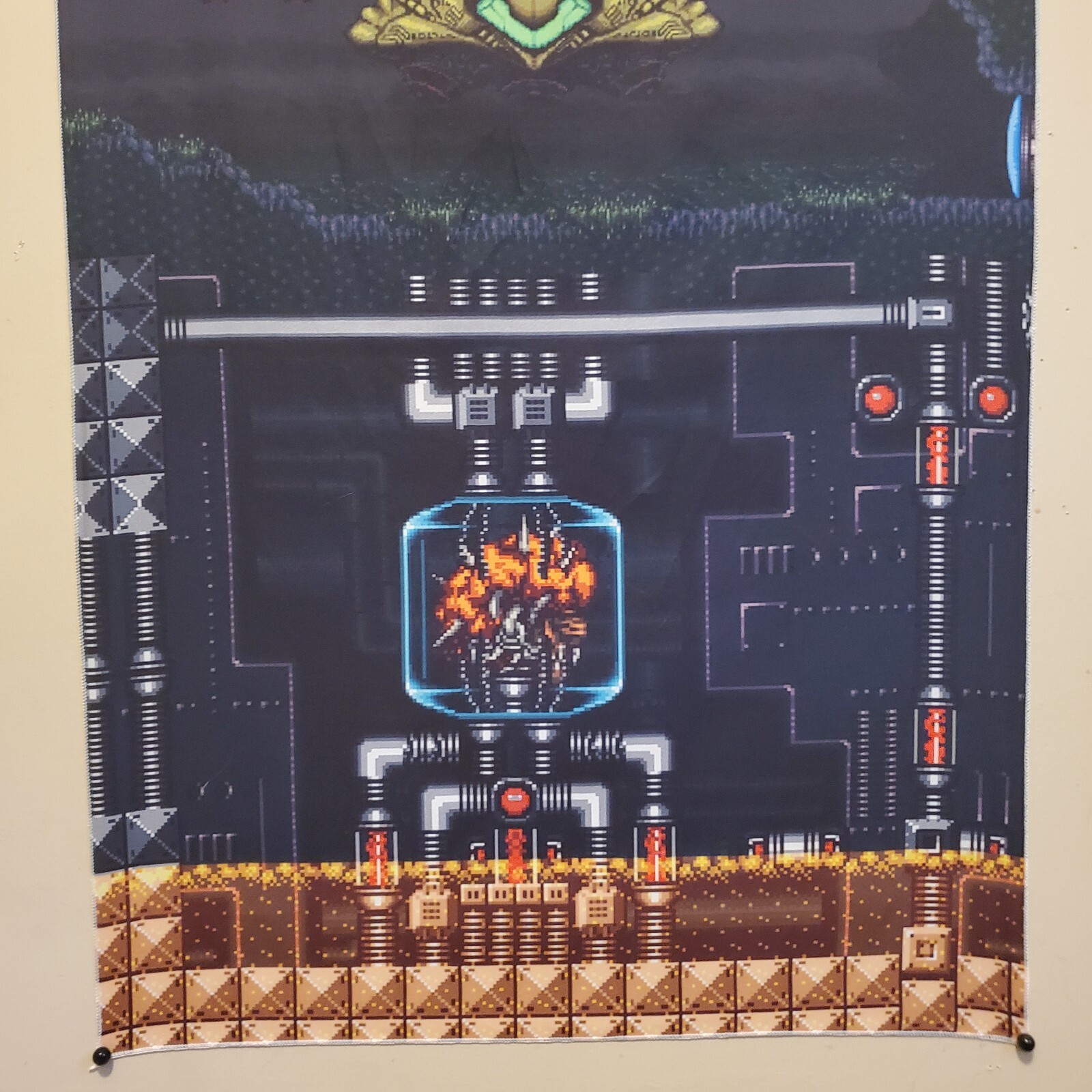 Super Metroid 5 x 1.5 foot tapestry banner wall flag Super Nintendo Samus