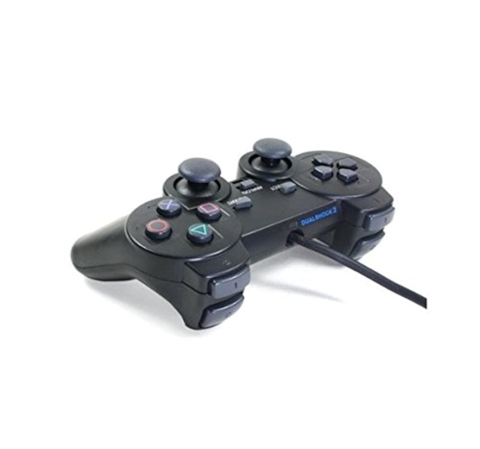 Lot Of 2 Wired Gaming Controllers For PS2 Black PlayStation 2 PlayStation 2
