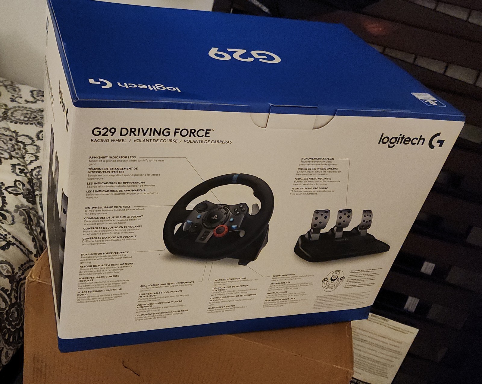 Brand New Logitech G29 Racing Wheel & Pedals – Black (‎941-000110)