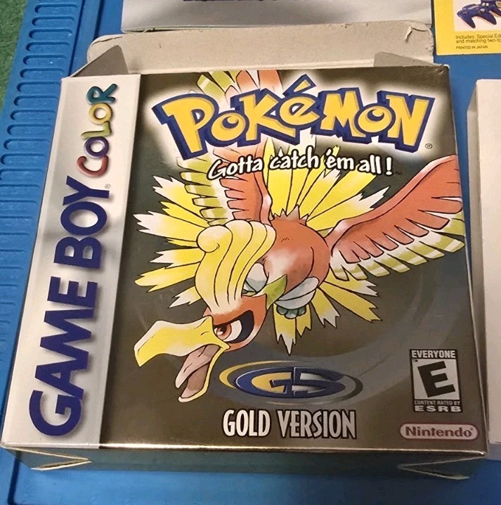 Pokemon Gold Version Game Boy Color Box And Inserts Only AUTHENTIC