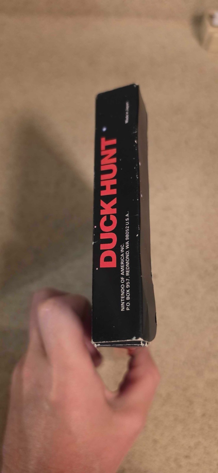 Duck Hunt NES Complete CIB Hangtab Box 5 Screw Early Variant Tested Clean