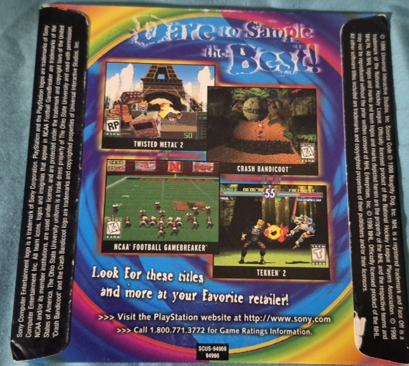 Sony PS1 Interactive CD Sampler Pack Volume 3 Version 3.5