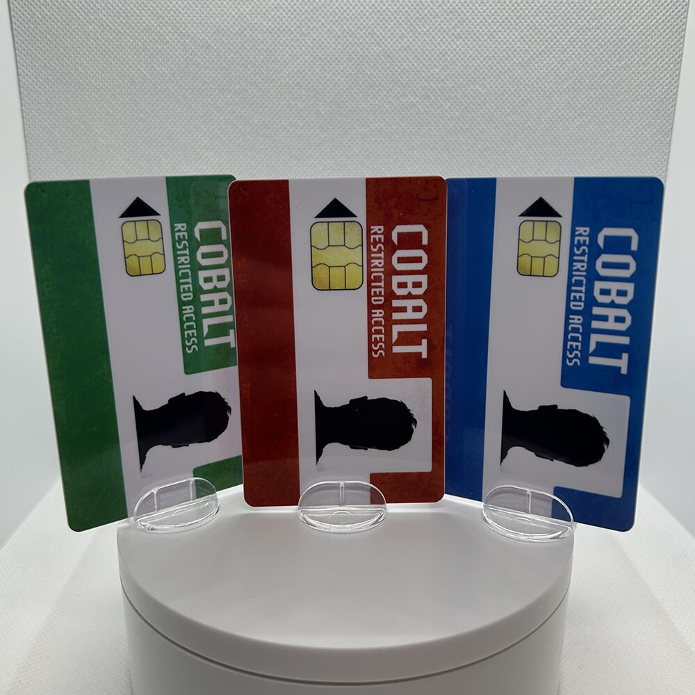 RUST Key Cards | COBALT Keycard Set | Cosplay Cards | Red Key Card Blue Key Card