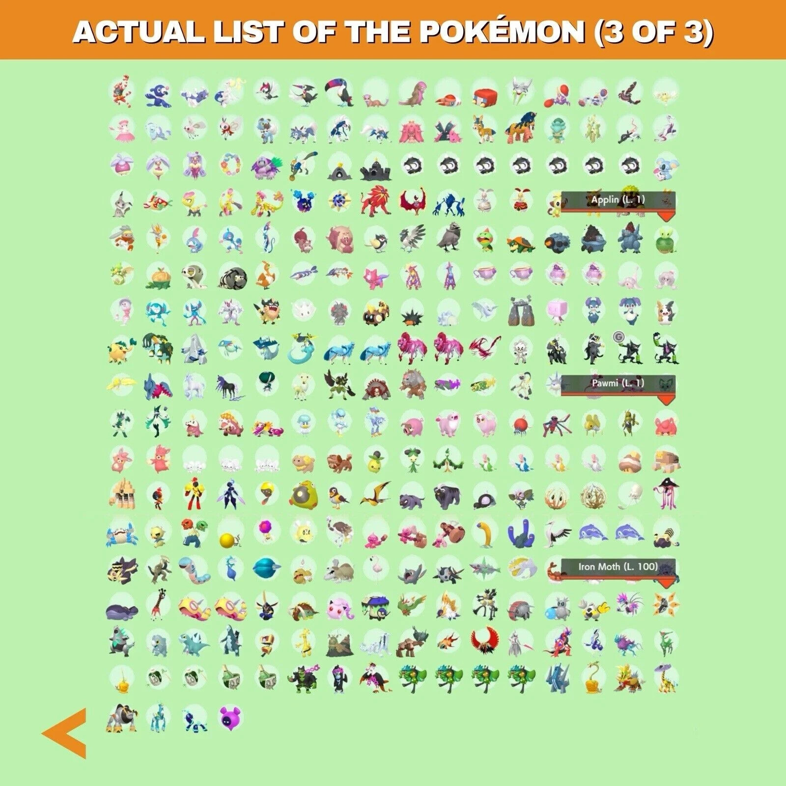 Pokémon Scarlet Violet Complete Shiny Living Dex Pokemon Champions