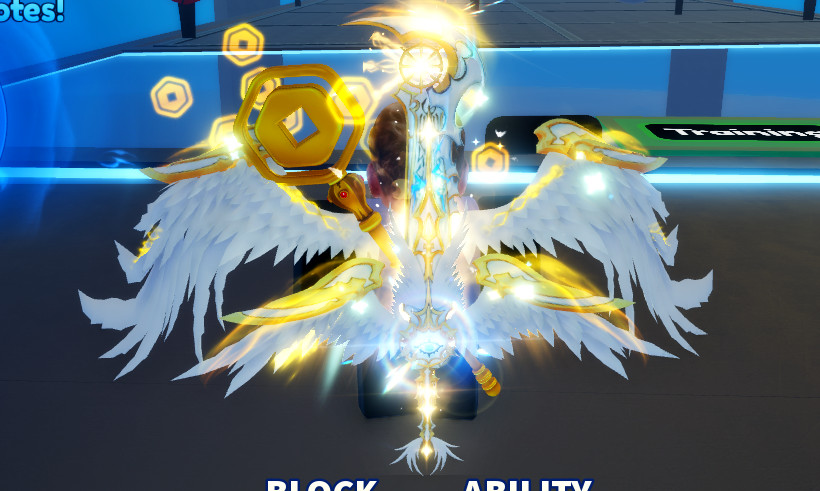 Roblox Blade Ball Seraphim🔥 /WITH FINISHER/🔥 HALF RAP PRICE
