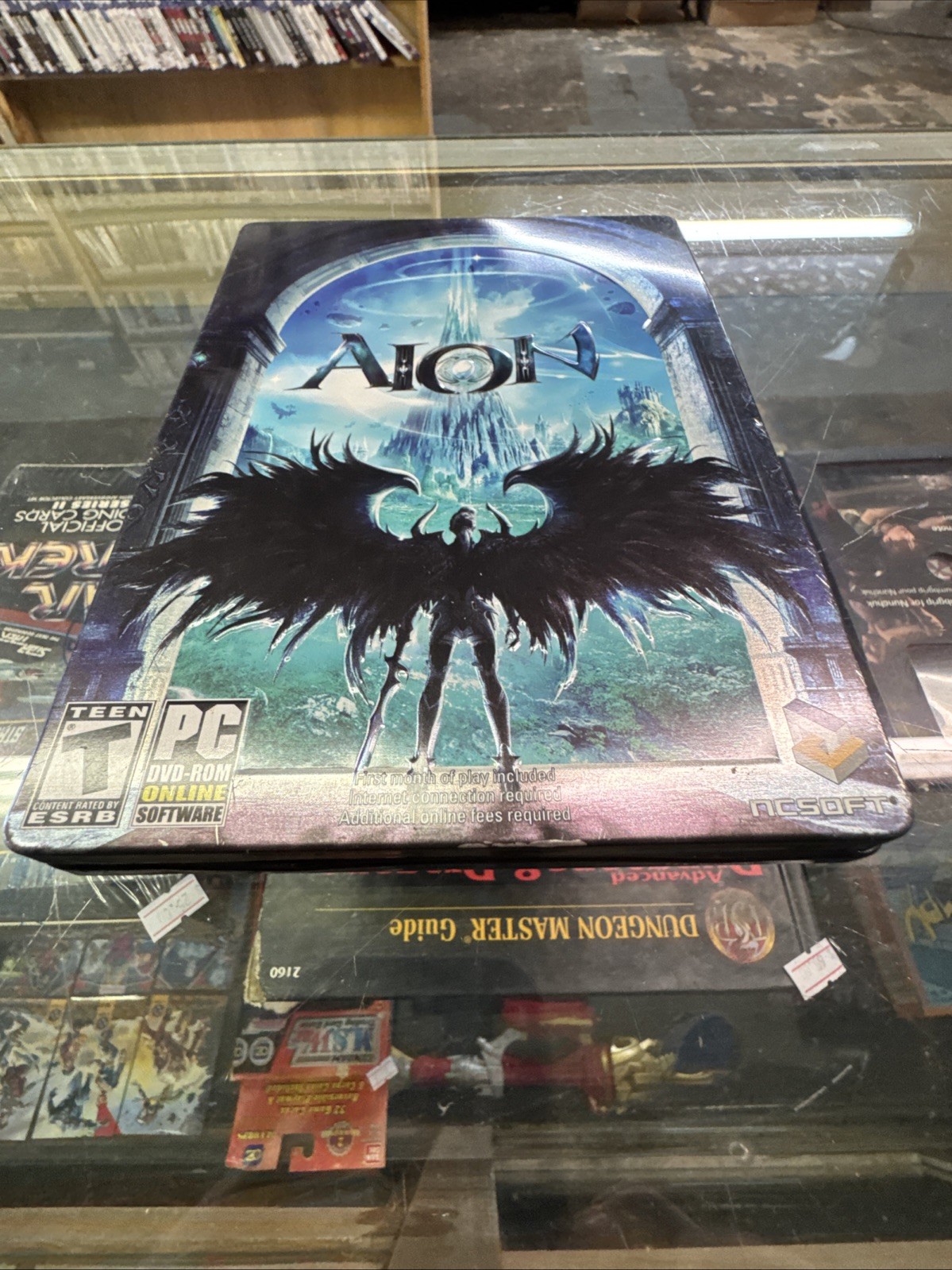 Aion Limited Edition Steel Case (PC, 2009) CIB, Manual, Extras