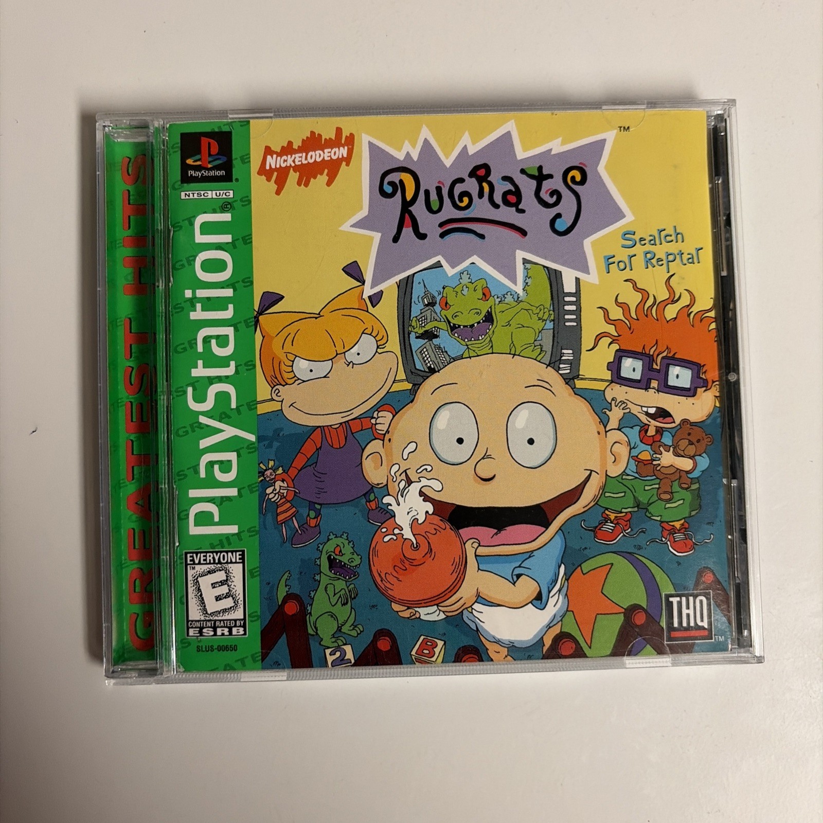 Rugrats: Search for Reptar (Sony PlayStation 1, 1998) Complete CIB + Resurfaced