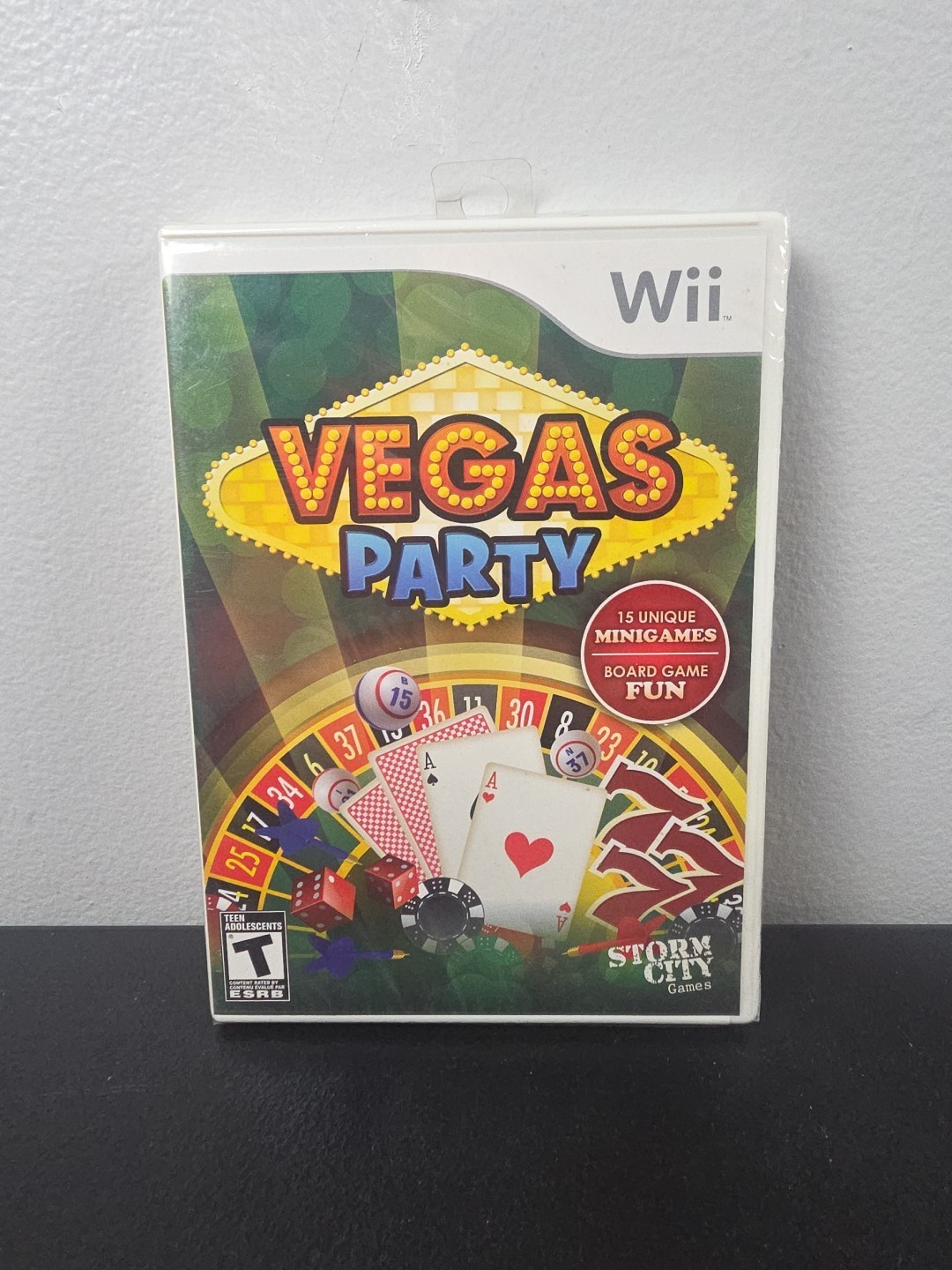 Vegas Party Nintendo Wii Video Game Storm City Games T Rated Sealed Multiplayer