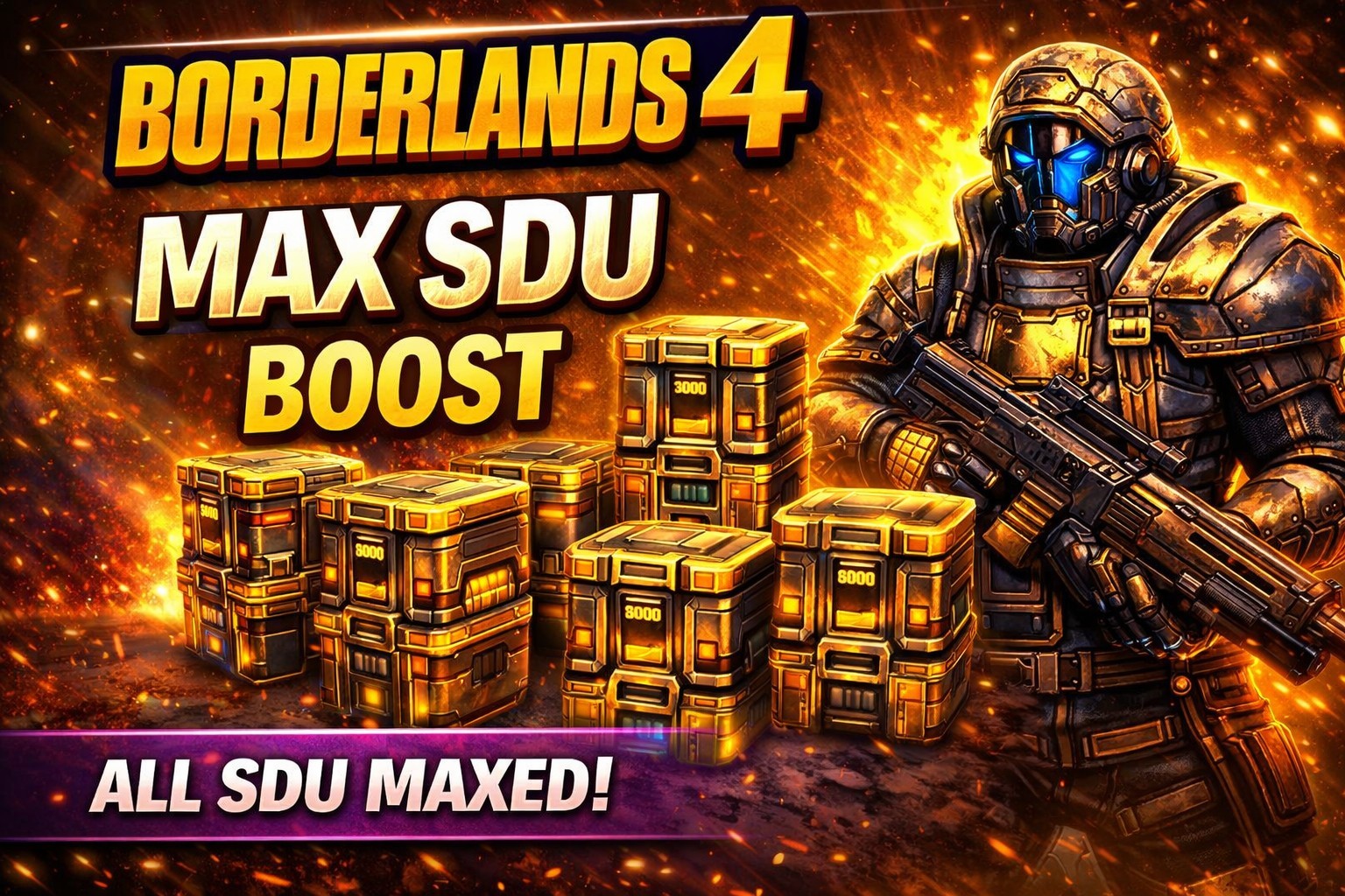 Borderlands 4 Instant LVL 60+ Max Money/Eridium/SDU
