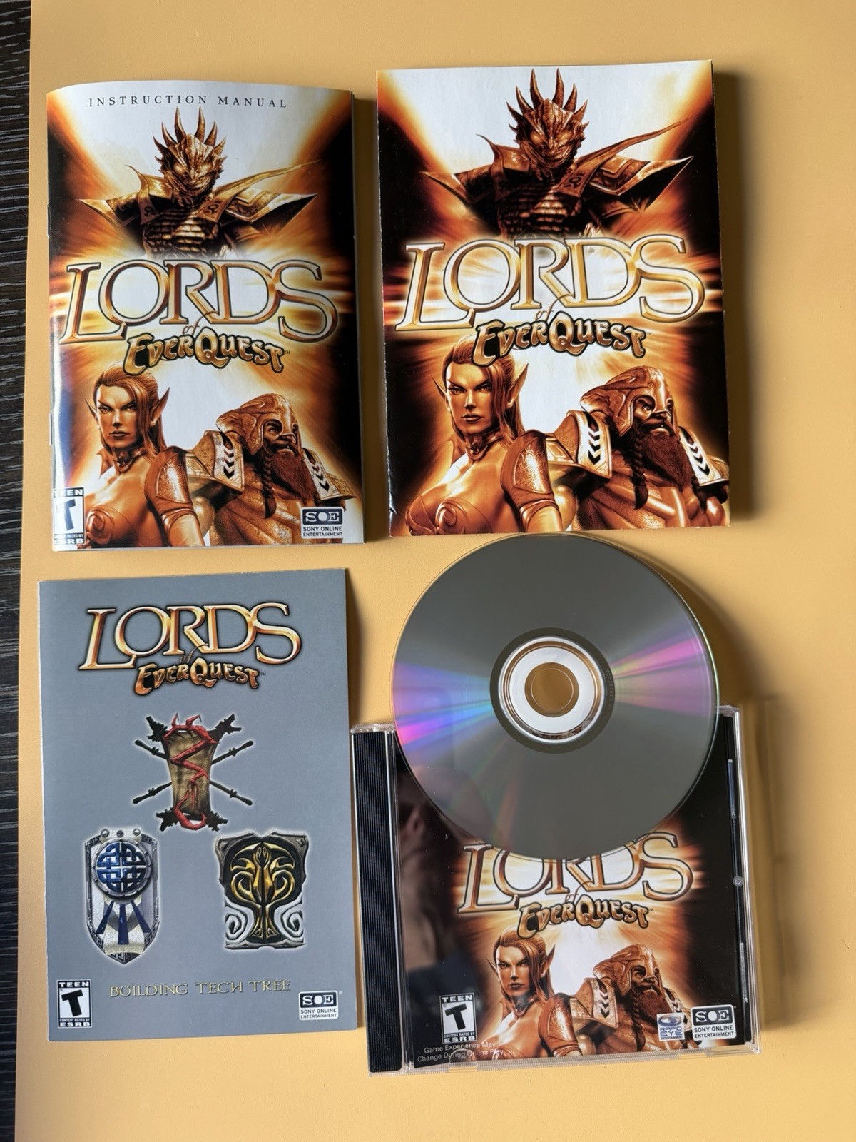 Lords of EverQuest PC Gaming Software (2003) Small Box Sony Exc. Condition Disc
