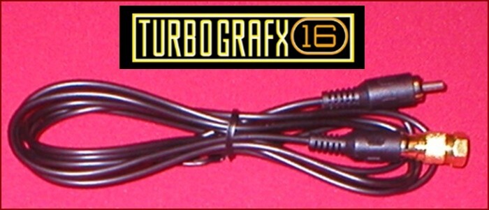 6Ft RCA Video Cable & GOLD RF Coax TV Adapter for NEC Turbo Grafx 16 System