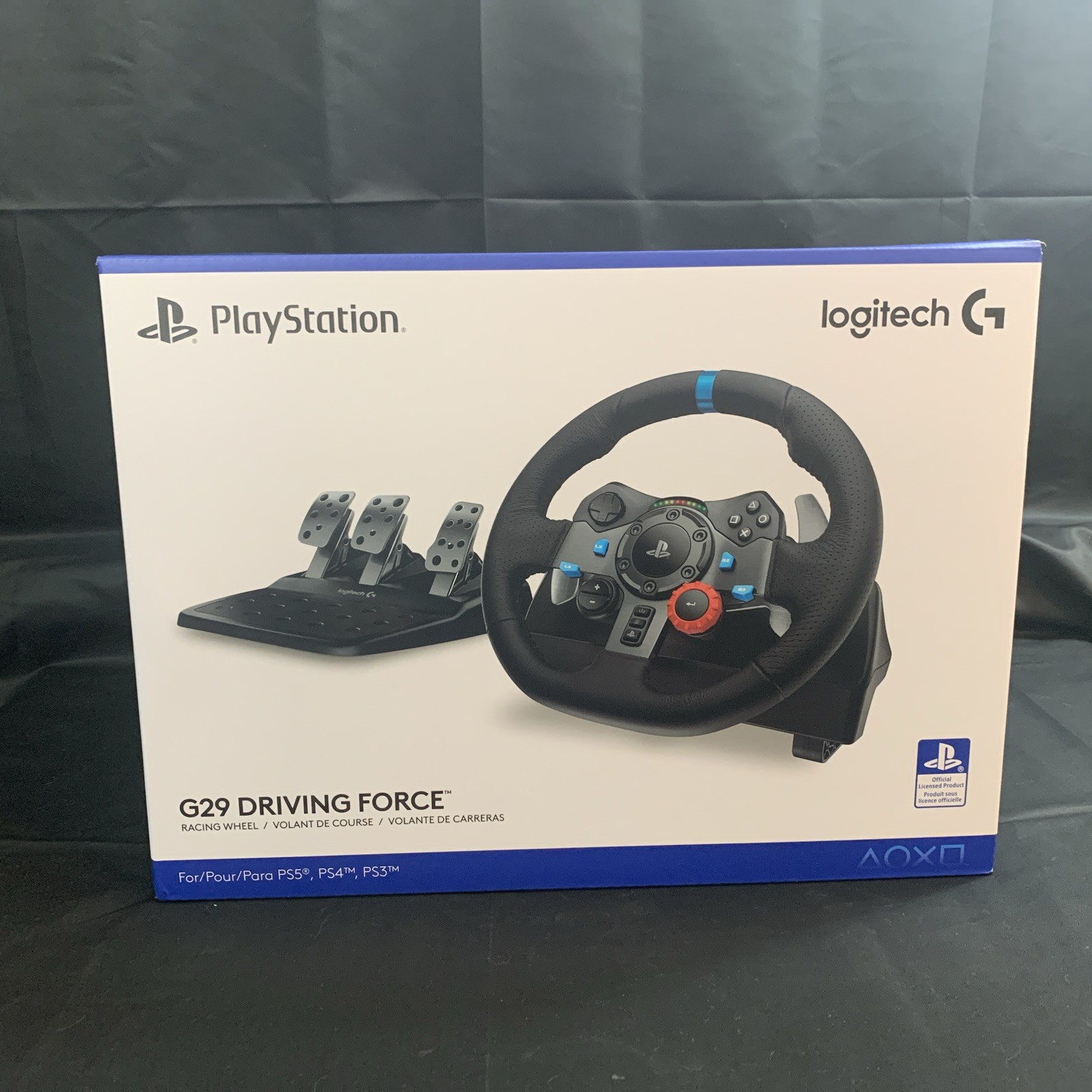 Logitech – G29 Driving Force Racing Wheel and Floor Pedals for PS5, PS4, PC, …