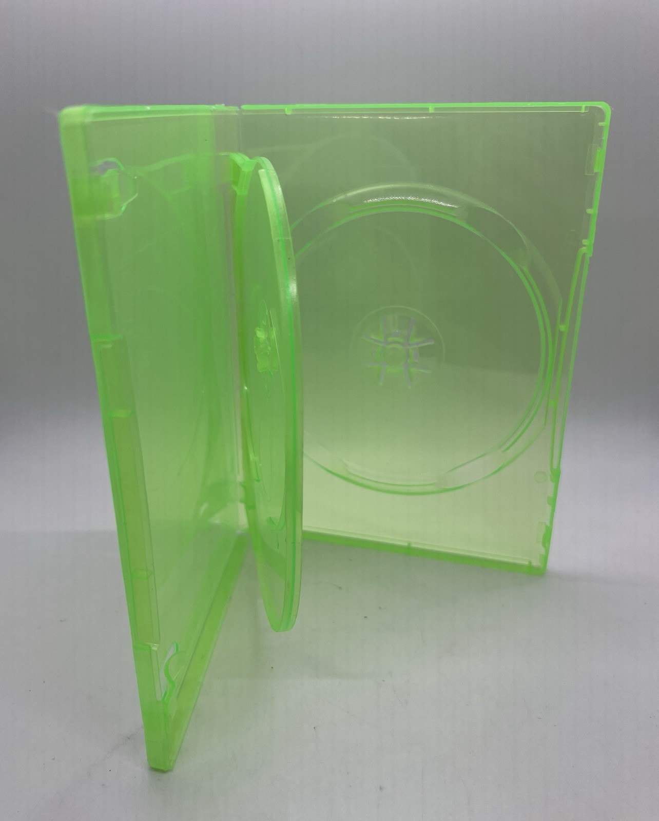 New OEM 14mm Replacement Double Game Cases Microsoft Xbox 360 Green, QJ2-XBOX360