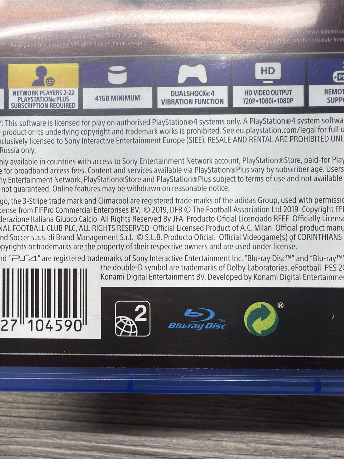 Pro Evolution Soccer 2020 – Sony PlayStation 4 Pegi Region 2 Tested