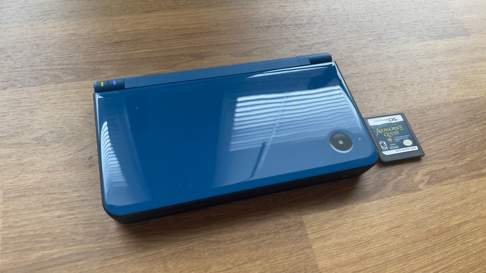 Nintendo DSi XL Blue w/ Nerf Case and LotR – Working *No Charger or Stylus*