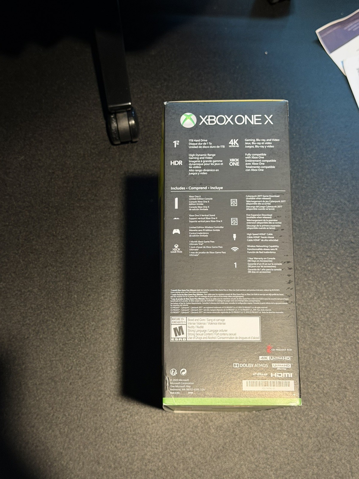 Microsoft Xbox One X Cyberpunk 2077 Limited Edition Console Bundle BRAND NEW SIB