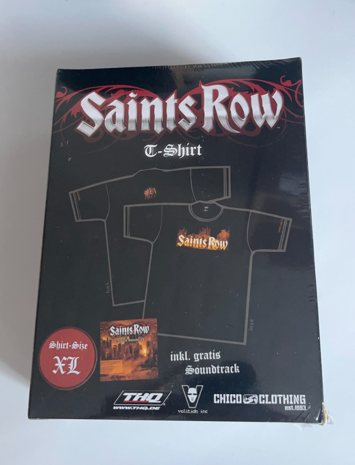 SEALED Saints Row 1 2006 Box Set Soundtrack And Shirt XL Germany Exclusive RARE
