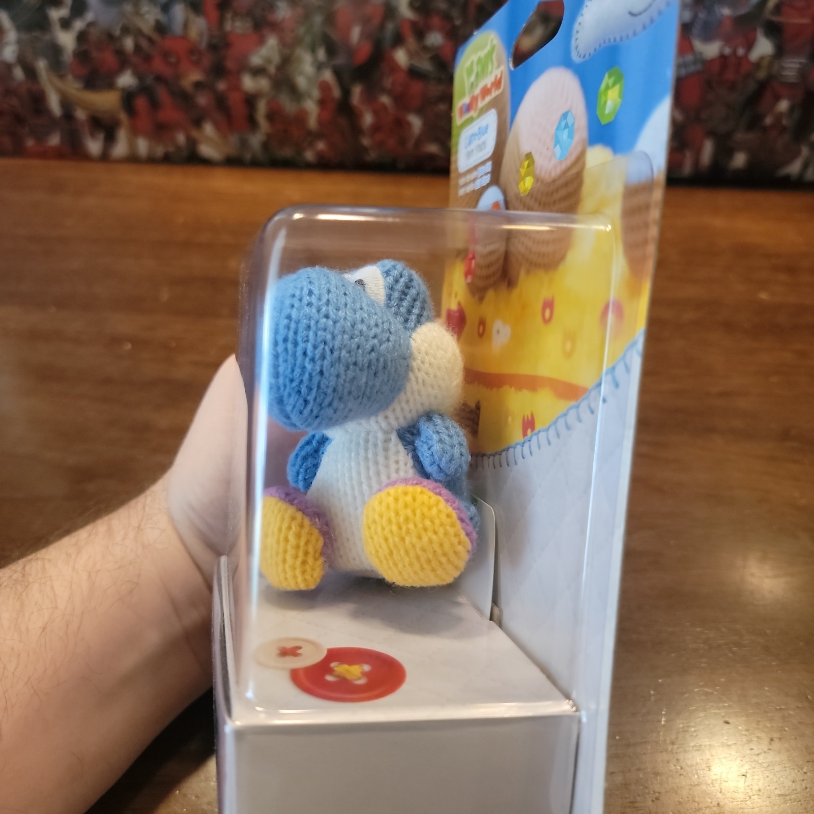 Yoshi’s Wooly World Light Blue Yarn Yoshi – Nintendo Amiibo – Brand New – Sealed
