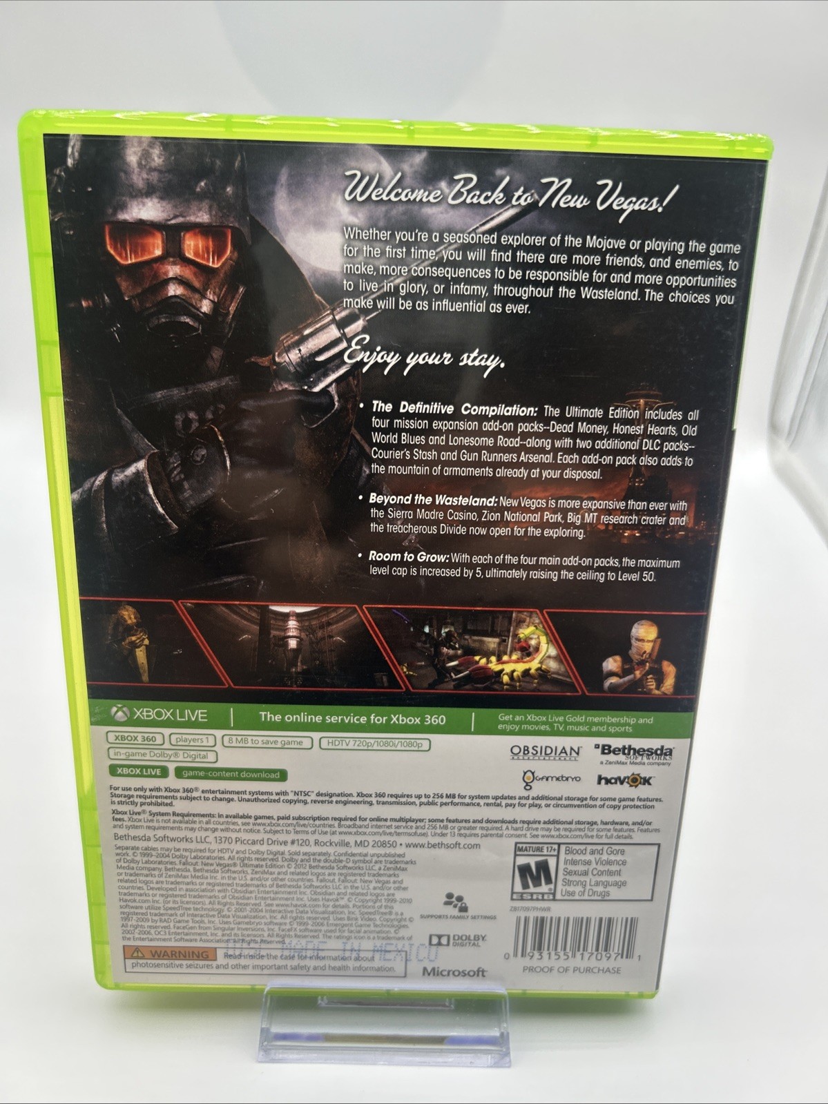 Fallout New Vegas Ultimate Edition Platinum Hits – Microsoft Xbox 360 Pristine