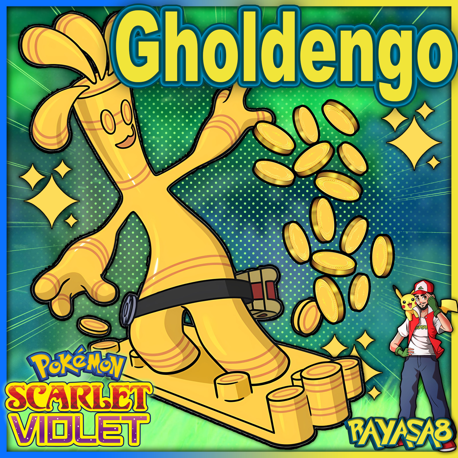 Gholdengo 6IV Trained EVs Best Stats ✨ Pokemon Scarlet and Violet Home ✨