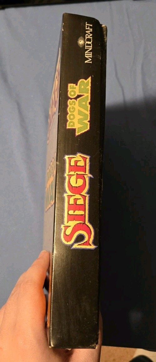 Rare Siege Dogs of War Expansion software, Manuals PC 3.5″ & 5.25″ game Complete