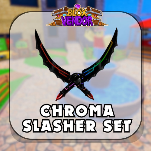 Murder Mystery 2 MM2 | Chroma Slasher Set | Godly Knives and Guns