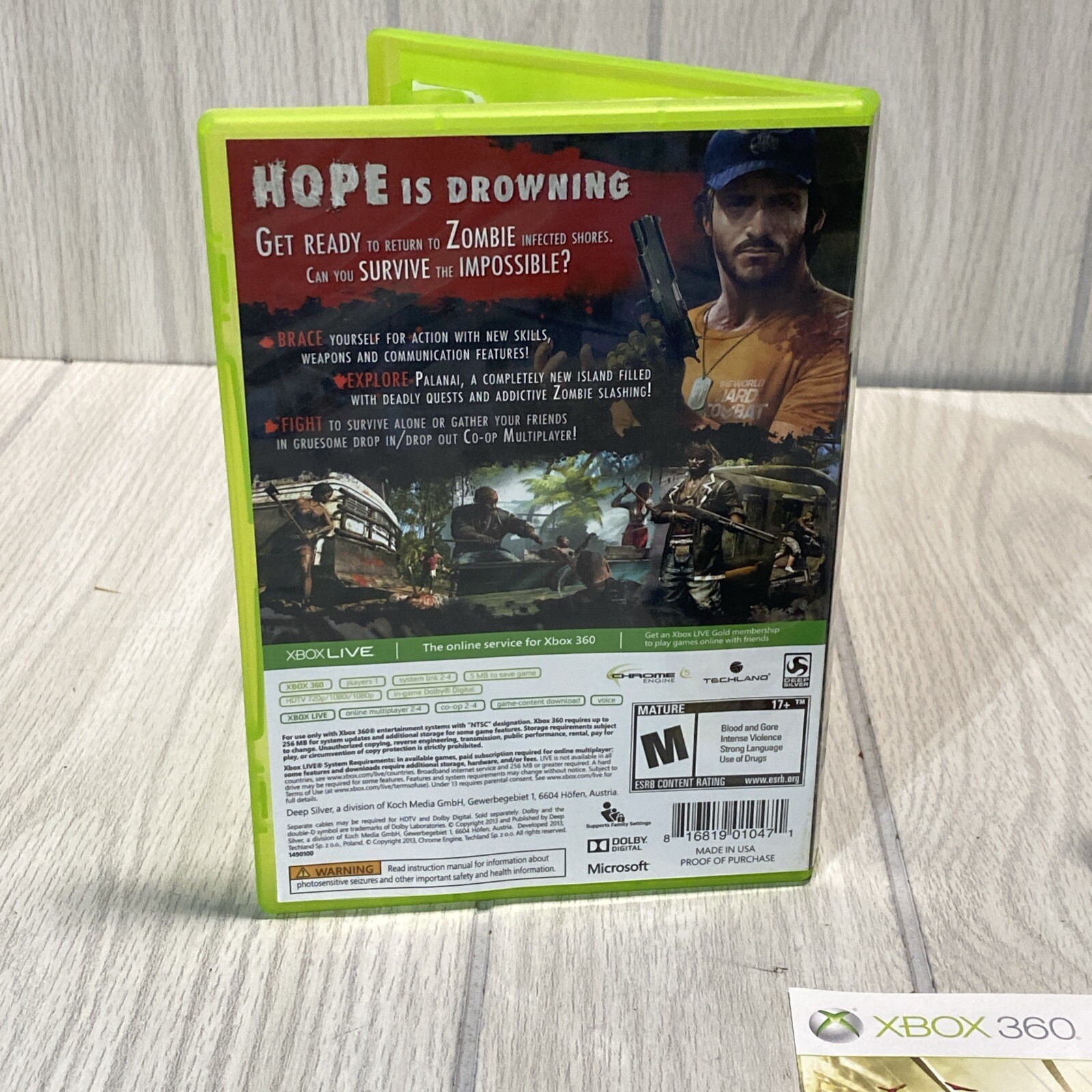 Dead Island: Riptide (Xbox 360) CIB COMPLETE & TESTED