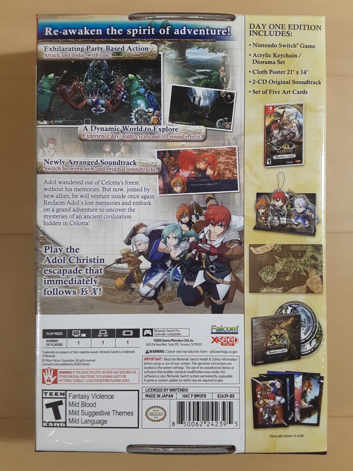 Ys Memoire in Celceta -Day One Edition- Nintendo Switch -Ships in a Box!