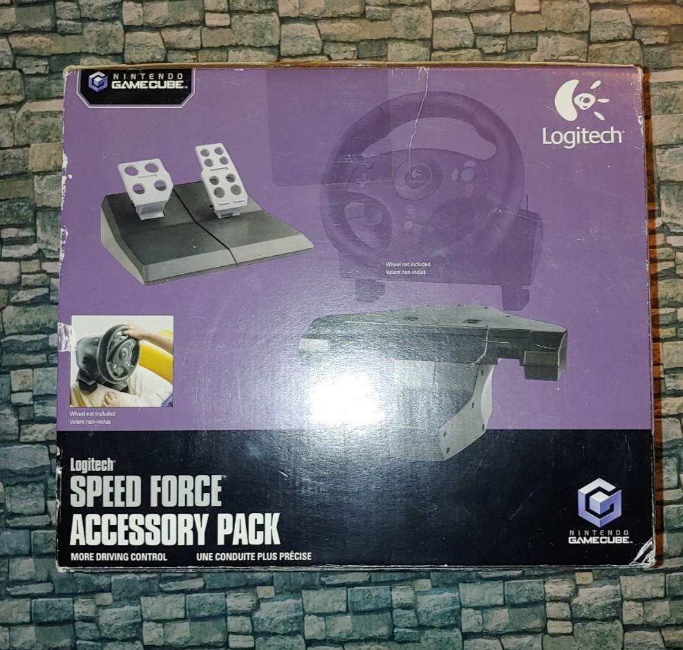 GameCube Logitech Force Feedback Wheel & Accessory Pack Very Good Condition