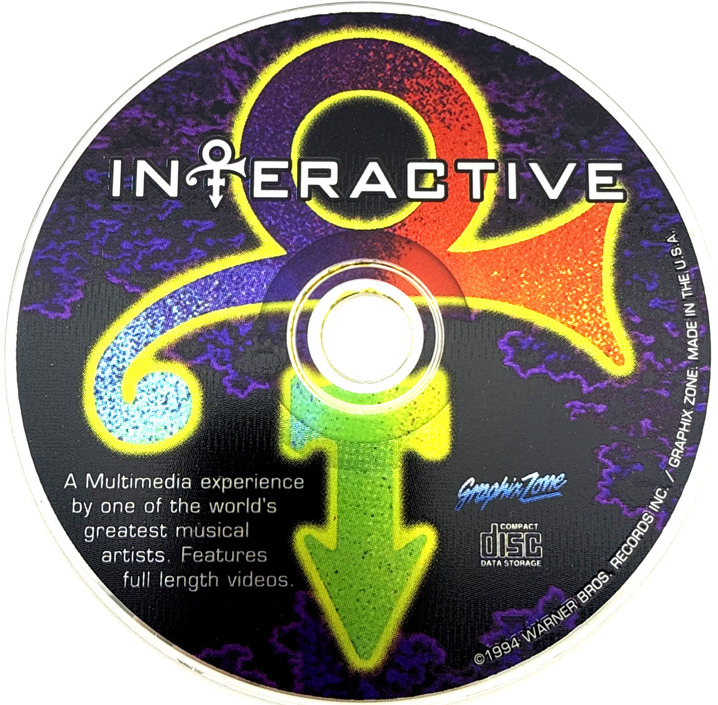 Prince Interactive CD-ROM PC Game 1994 Warner Bros Records USA