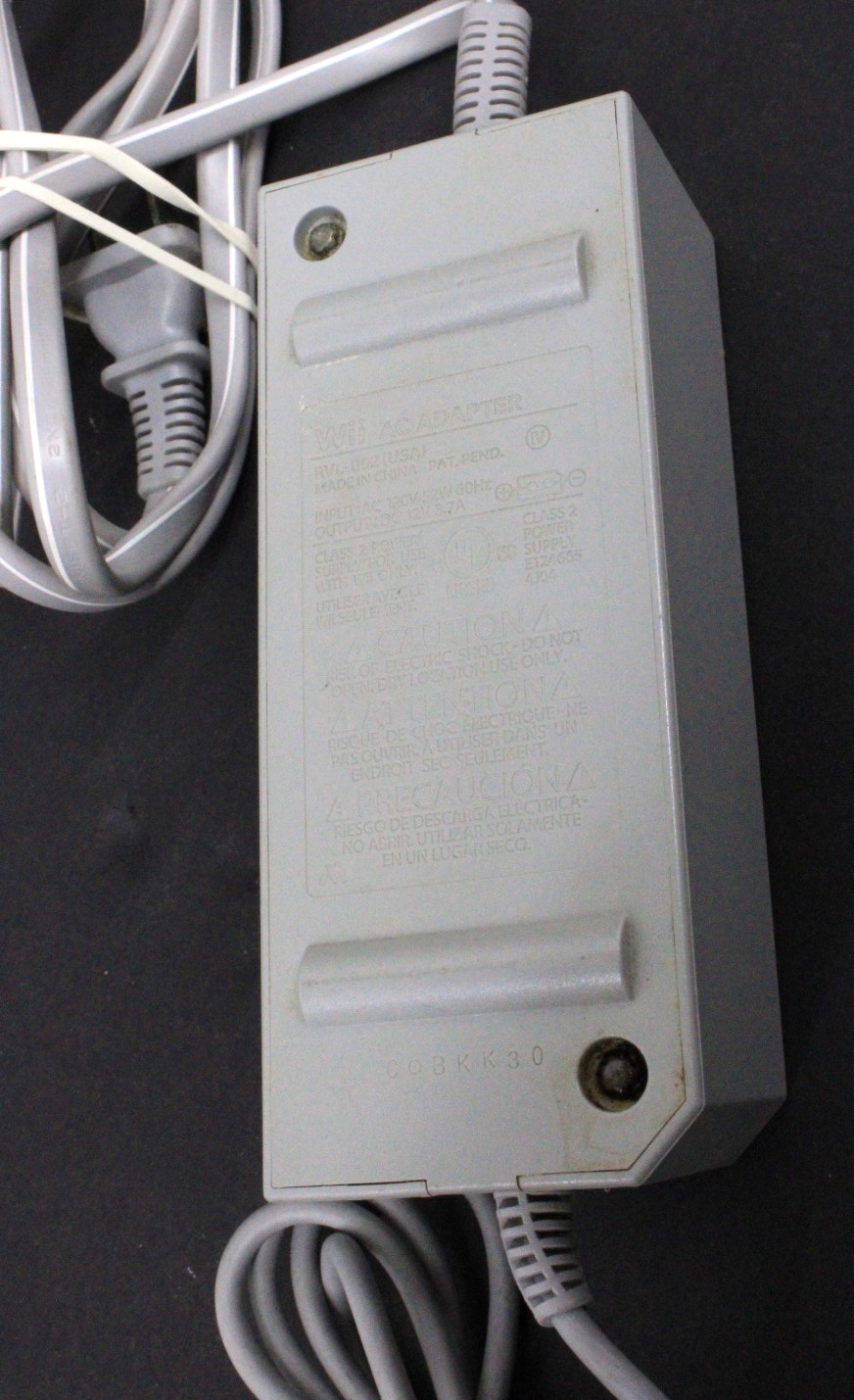 Nintendo Wii RVL-001 Gaming Console w/ Cords No Controllers/Sensor Tested Works