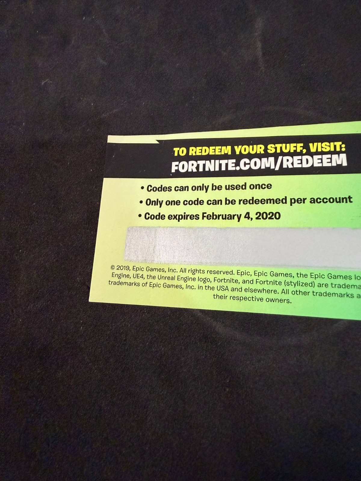 RARE UNUSED Fortnite Minty Pickaxe Collector Exclusive Item EXPIRED Damaged
