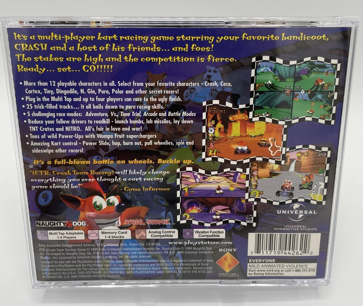 CRASH TEAM RACING (SONY PlayStation 1) PS1 UNPLAYED Complete PRISTINE New MINT