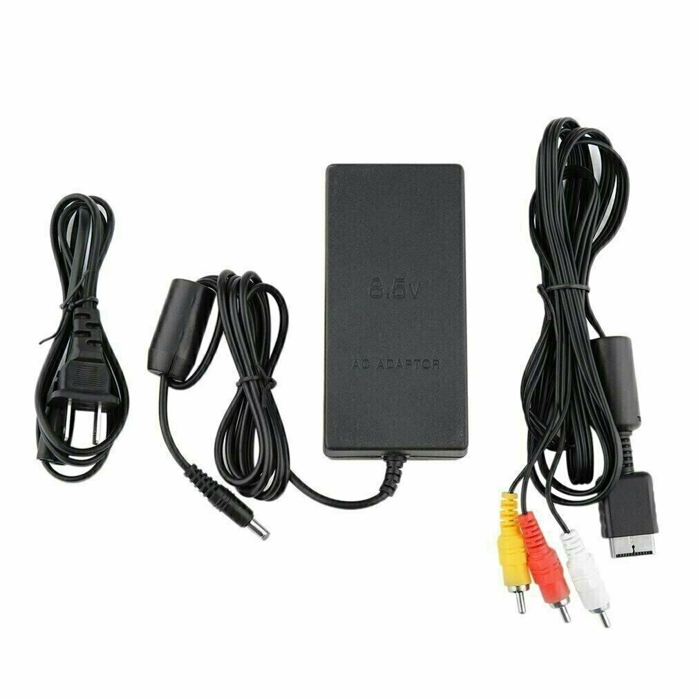 Power Supply AV Cable Sony Playstation 2 Slim PS2 Slim Charger TV Cable Adapter