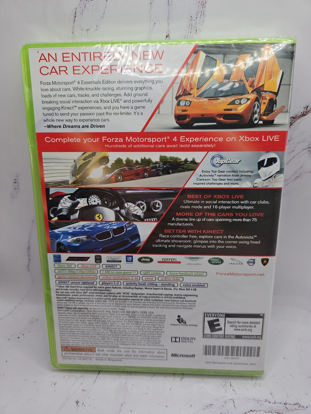 Forza Motorsport 4 Essentials Edition for Microsoft Xbox 360 BRAND NEW SEALED