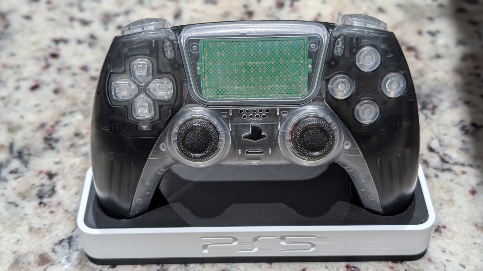Sony PS5 Dualsense Wireless Controller Modded With TMR/Clicky Buttons And LEDs