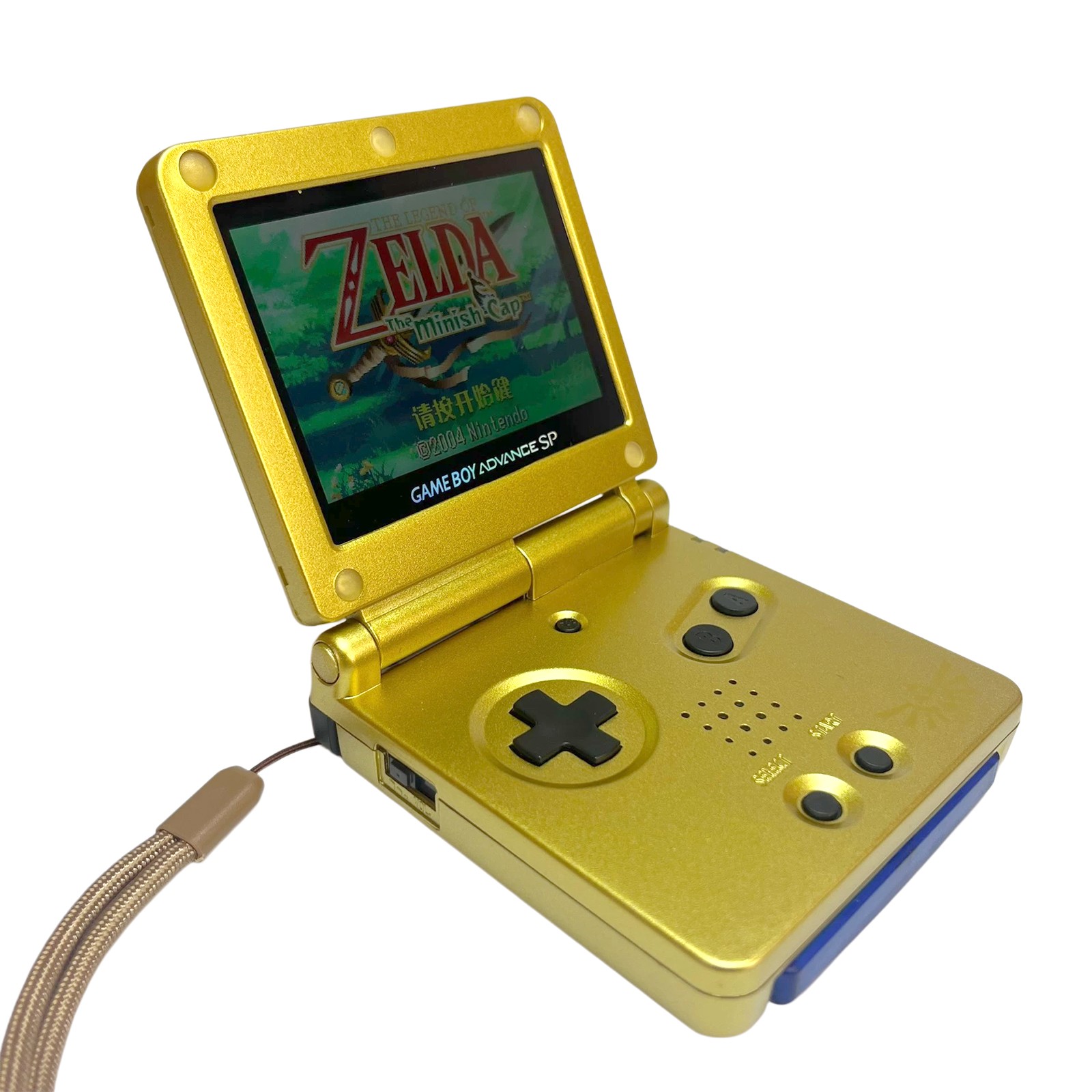 Nintendo GBA Custom Zelda Triforce Gameboy Advance SP AGS-101 Console with Boxed