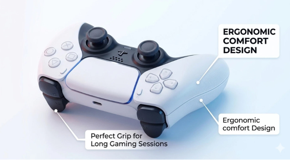Sony PS5 Controller White Drift Free – TMR JOYSTICKS ++