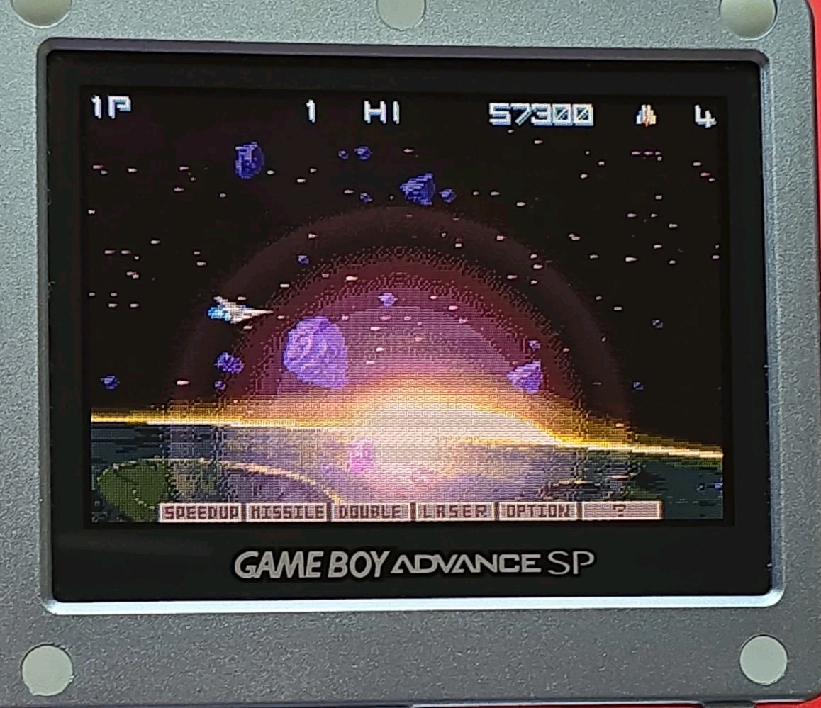 Gradius Galaxies Game Boy Advance Nintendo GBA Authentic Saves Atari Classic