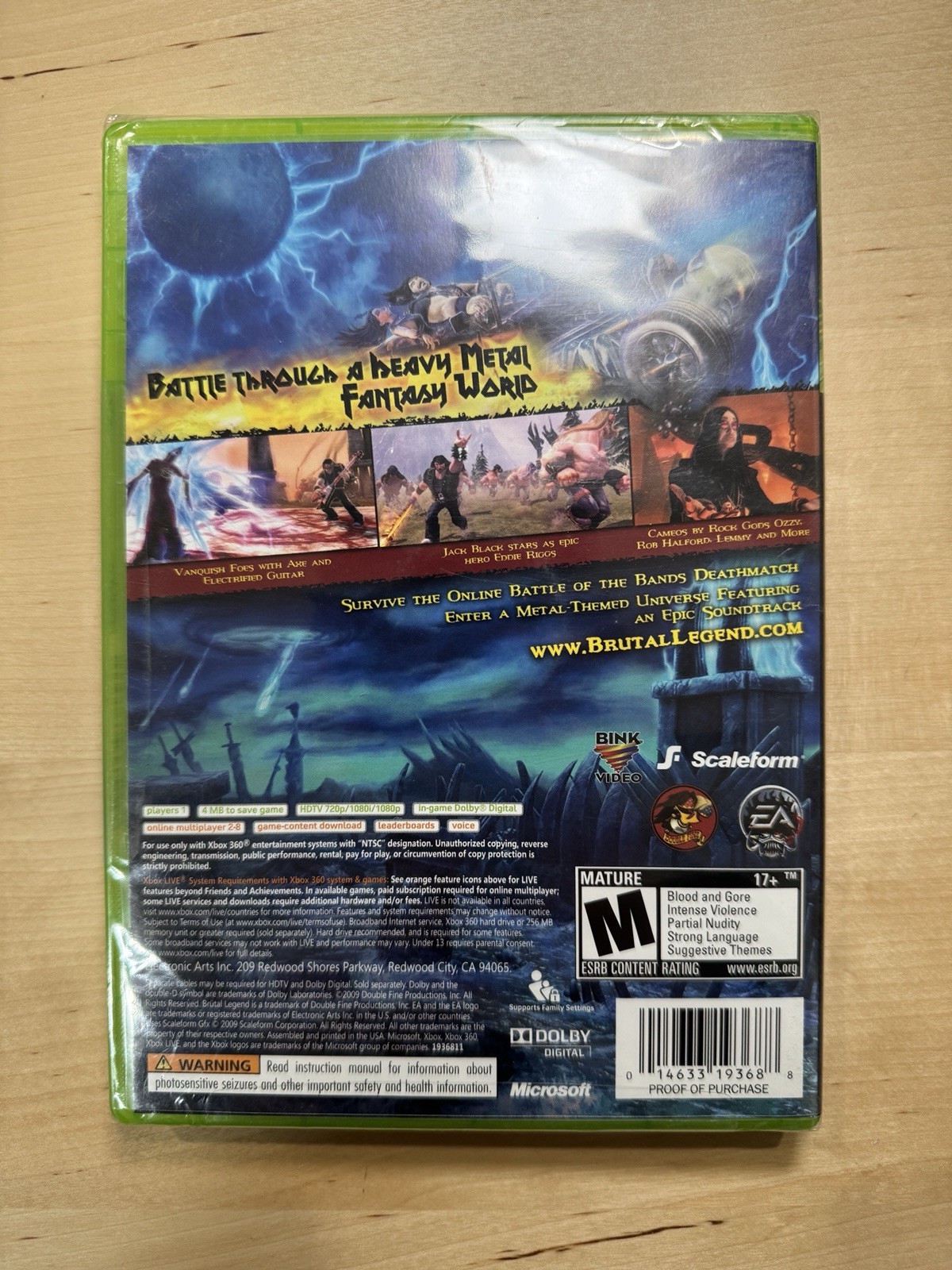Brutal Legend – Microsoft Xbox 360 – Brand New Sealed