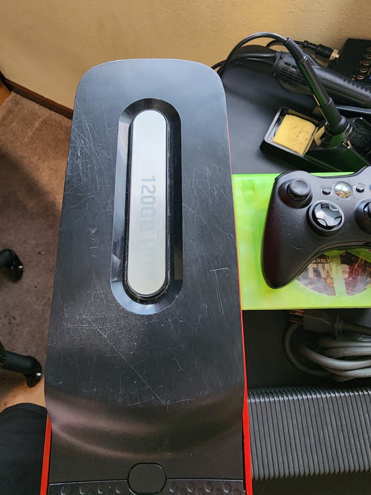 Xbox 360 Elite 120GB Custom read Tested Working Read Description