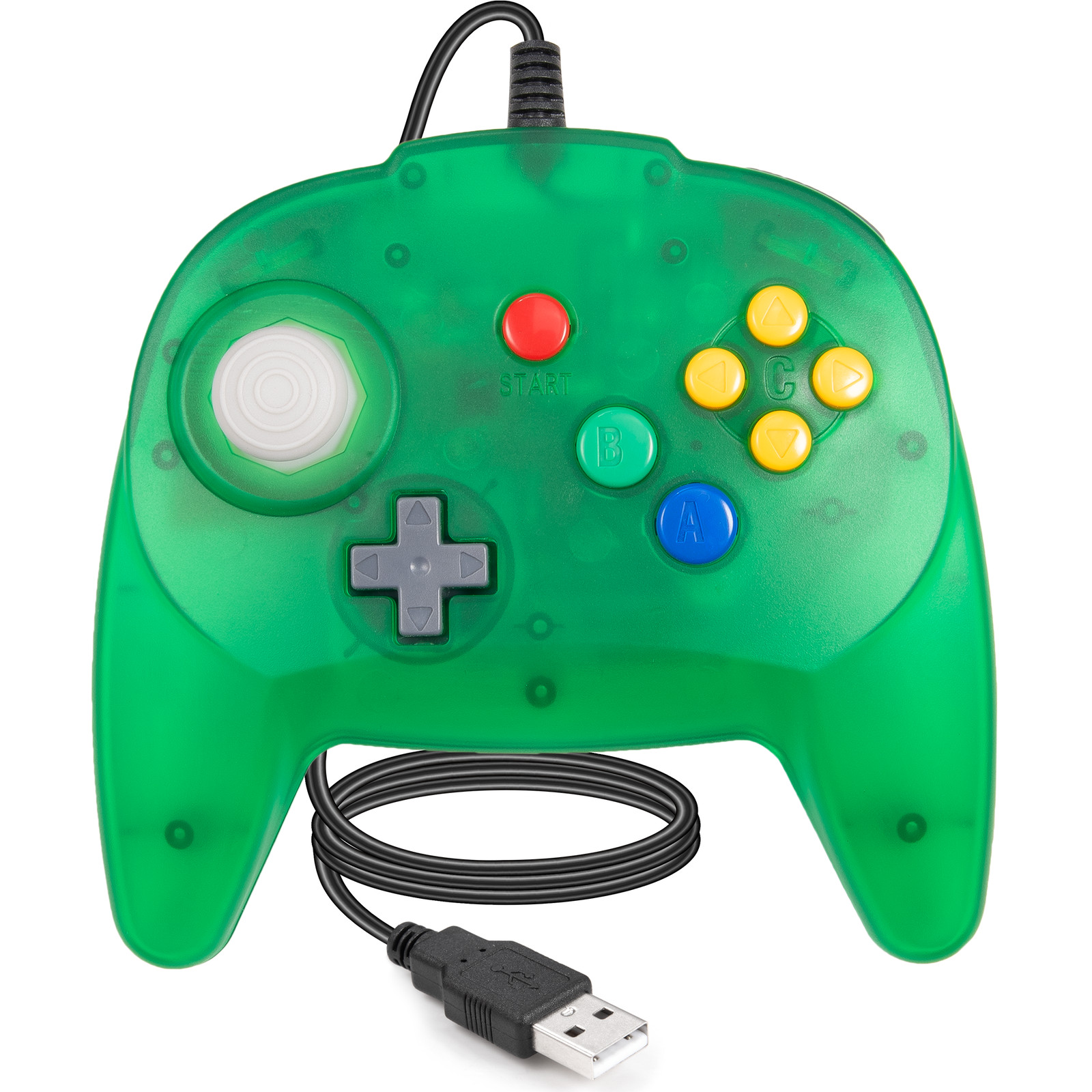 Wired USB Classic N64 Controller Gamepad For PC MAC Raspberry Pi 3 Joystick