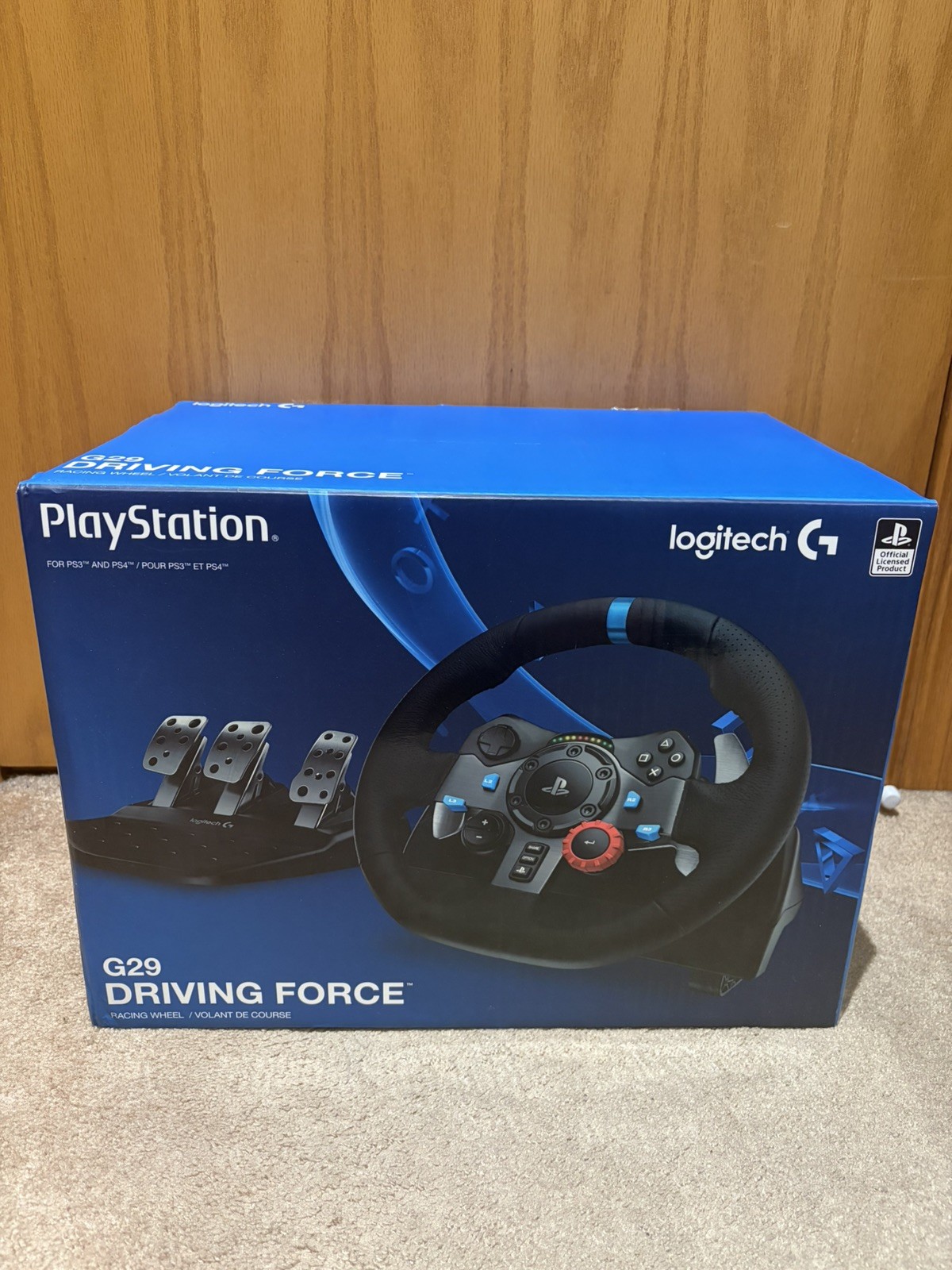 Logitech Driving Force G29 Gaming Racing Wheel With Pedals For PS4 PS3