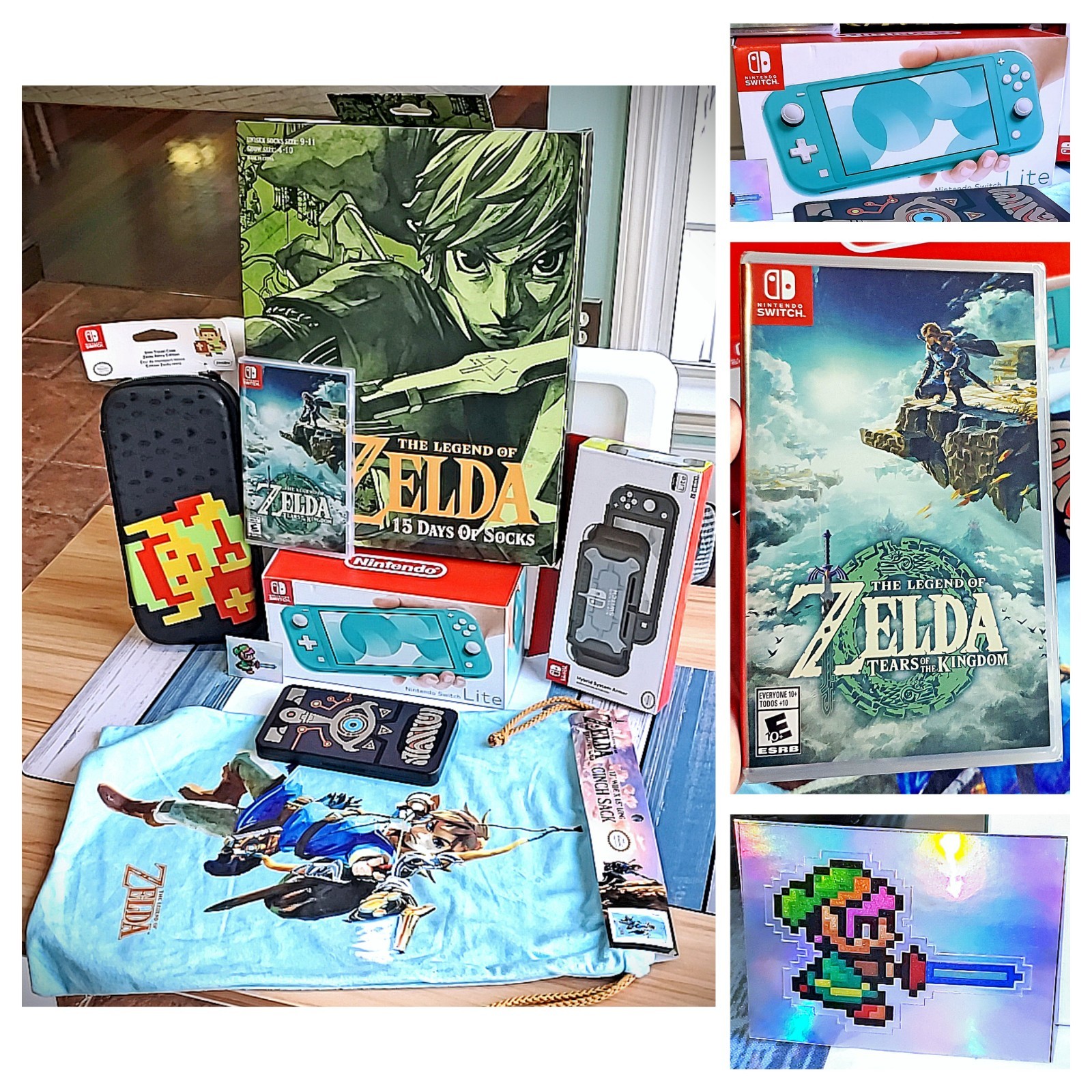 🔥🆕🔰 LEGEND OF ZELDA: Tears Of The Kingdom Nintendo Switch Lite Console Bundle