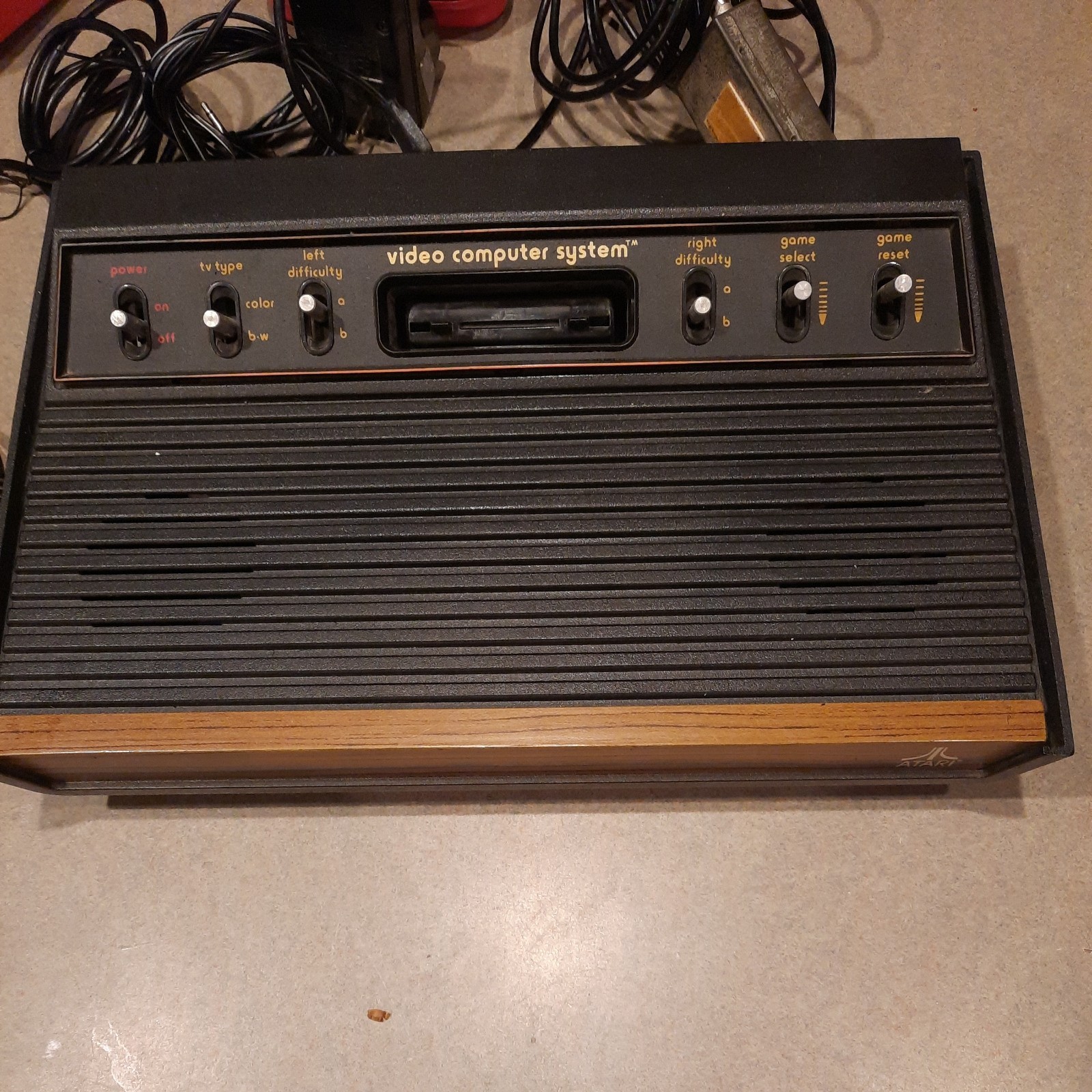 Atari CX2600A Video Computer System Console With Controllers Very Clean