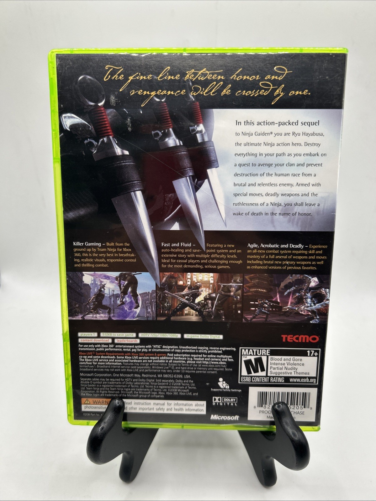 Ninja Gaiden II 2 (Microsoft Xbox 360, 2008) CIB Tested Refurbished
